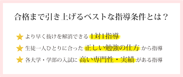 合格まで引き上げるベストな指導条件とは？